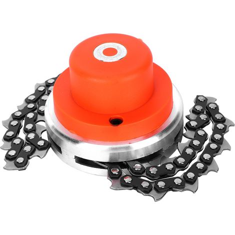 Tête de coupe multifonction orange pour débroussailleuse - Pièces de rechange outil de jardin, accessoire tondeuse à gazon (1/5)
