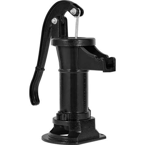 Mophorn Antike Schwengelpumpe im Vintage-Stil, 7,6 m Förderhöhe, robuste Gusseisen-Handpumpe, manuelle Brunnenpumpe mit NPT 1-1/4 Zoll Anschluss, ideal für Garten, Teich, Hof und Bauernhof, Schwarz