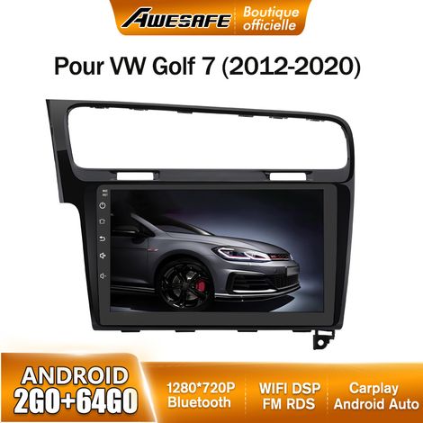 AWESAFE Autoradio Android 13 pour VW Golf 7 (2012-2020) 2Go+64Go 10'' Écran Tactile Bluetooth Carplay Android Auto GPS WiFi Noir (1/5)