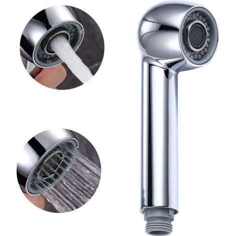 Vtizikl Tête de pulvérisation de rechange pour robinet, bec extractible, pommeau de douche de rechange pour robinet de cuisine, tête de robinet de salle de bain (1/4)