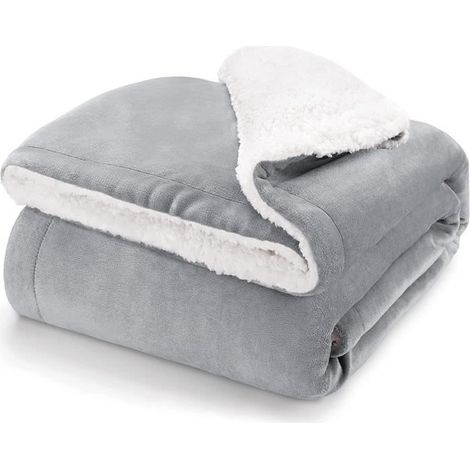1 pièce Couverture polaire, douce et moelleuse, en polyester et flanelle, 150 x 200 cm, pour salon ou canapé (1/4)