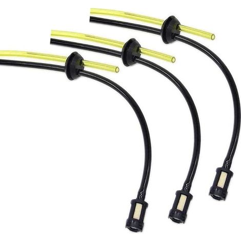 Lot de 3 Tuyau Durite d'essence kit/Durite Essence Taille-haie Universel pour Tondeuse à Gazon, Carburant, Tuyau de Montage, Accessoires débroussailleuse