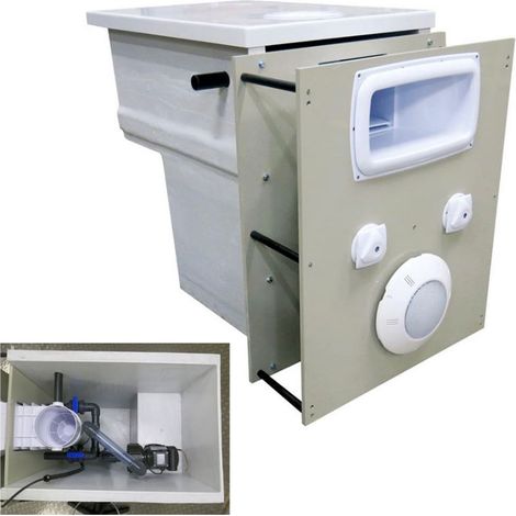 Muro filtrante per piscina fino a 45 m3 Filtrinov GS14-Bianco