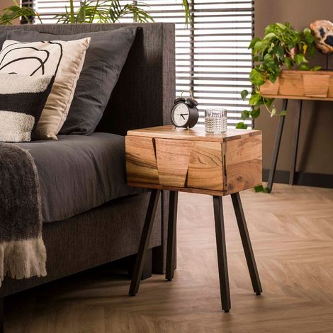 Table de chevet en bois massif DINO (1/5)