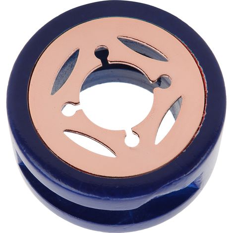 Wax Seal Warmer Fine Craftsmanship Heat Resistant Not Hot Durable Stamp Wax Stove for DIY Envelopes Cards GiftsRose Gold Hollow Blue Furnace (1/5)