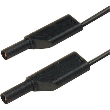 Hirschmann Test & Measurement MLS WS 200/1 sw Sicherheits-Messleitung Lamellenstecker 4 mm Lamellens (1/3)