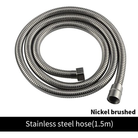 (Tuyau BN) Pommeau de douche à main en laiton brossé doré, douchette de douche à main nickelée, douchette de bain noire mate or rose chromée (1/5)
