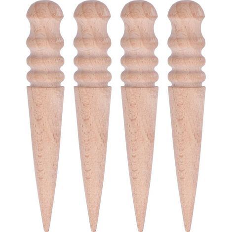 Lucidatore Legno e Pelle di Faggio Smussato, 4 Scanalature per la Finitura Liscia - Strumento-fai da te (1/5)