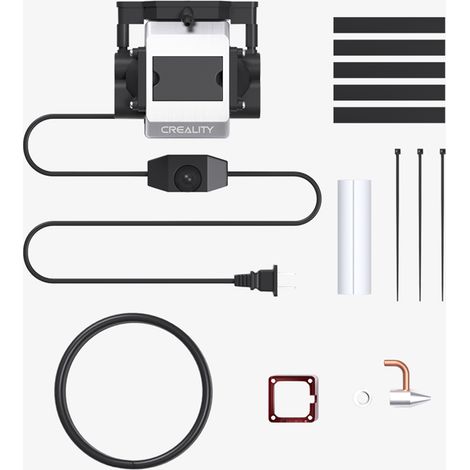 Creality Kit d'assistance pneumatique officiel pour Laser Falcon 10 W, compresseur de pompe de découpe et de gravure avec débit réglable de 22 L/min, facile à enlever la poussière de fumée, réduit la (1/5)