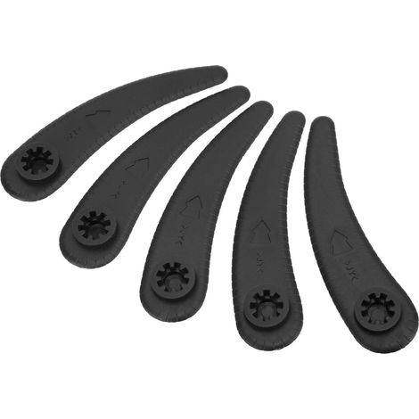 Lot de 25 lames de débroussailleuse tondeuse en ABS souples coupe rapide pour Bosch noires (1/5)