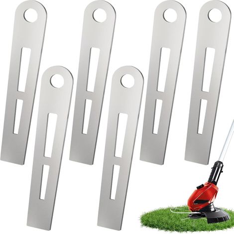 Lot de 6 lames rechange en métal pour coupe-bordure Einhell GE-CT 18 LI à partir 2017 - 8,5 cm (1/5)