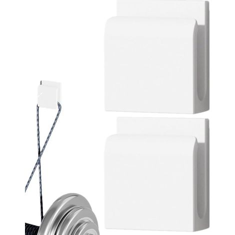 Organizador de cables de carga de 10 piezas,2 soportes giratorios adhesivos portátiles y protectores reutilizables para escritorio (1/5)