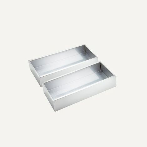 Falmec KACL.741IF. Tipo: Mensola per cappa, Colore del prodotto: Acciaio inox. Compatibilità marca: Falmec, Compatibilità: Spazio 130. Quantità per pacco: 2 pz - KACL741IF