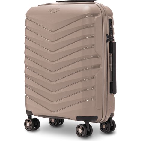 Maleta de cabina Wings PHOENIX de polipropileno de 20" color champán.