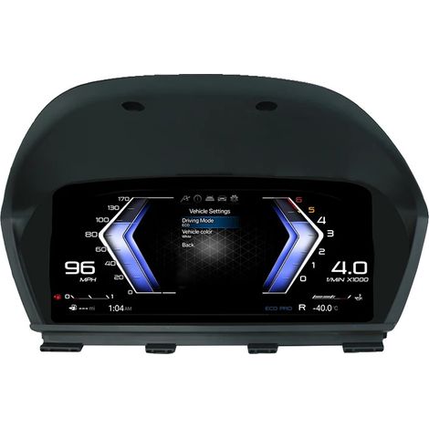 Panel de instrumentos digital, pantalla LED de 10 pulgadas, sistema operativo Linux, con CarPlay y fibra óptica. (1/2)