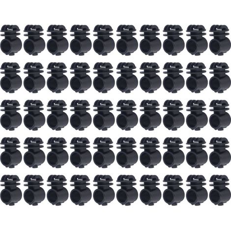 Kit de vis isolateurs pour clôture électrique - 50 pièces ABS 2.1cm pour poteaux porteurs