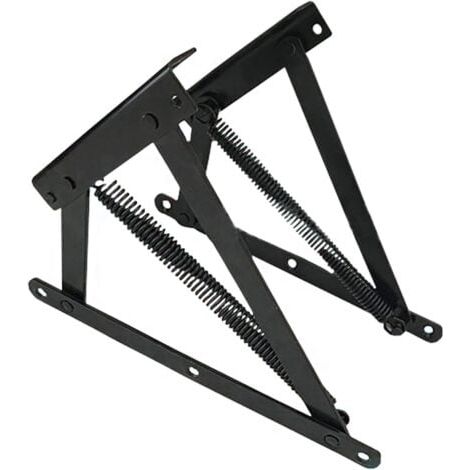 1 paire de charnières inférieures, canapé-lit, compartiment de rangement, charnière de levage, mécanisme à ressort pour chaise pliante et sommier inclinable à charnière et boîte à ressorts (1/5)
