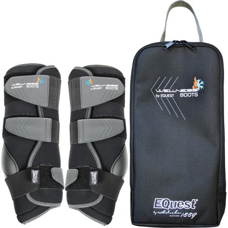 EQuest Wellness Boots Multifunktionale Gamasche für Pferde - schwarz, 2er Set, L Warmblut/Full (1/5)