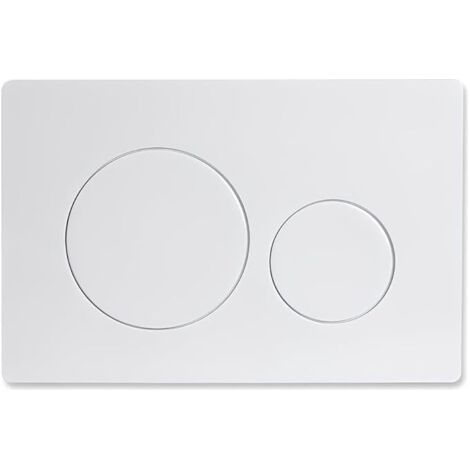 QORVA-(Blanc) 1 pièce applicable à la plaque de réservoir d'eau Geberit, plaque de chasse d'eau Geberit, compatible avec la plaque de chasse d'eau suspendue, panneau de réservoir d'eau dissimulé, acce (1/5)