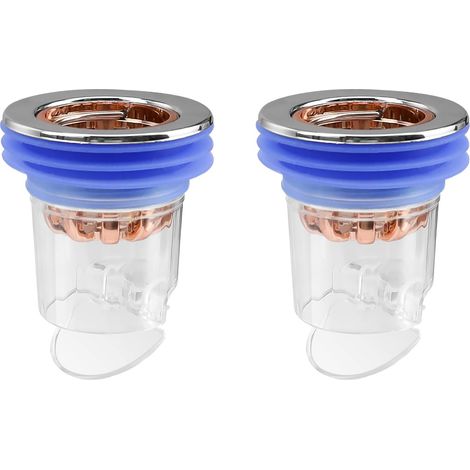 Lot de 2 bouchons de siphon de sol anti-odeurs pour robinet, balcon, cuisine et salle de bain. Noyau désodorisant pour siphon de sol. (1/5)