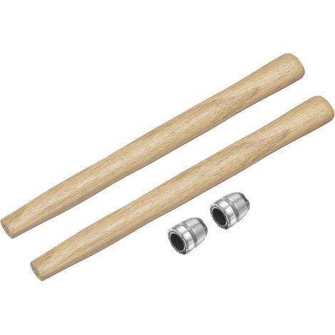 10" Manches En Bois De Remplacement Pour Marteau Avec Cales Rondes Pour Tête Ronde Ou Octogonale 0.2Lb Pour Charpente Menuiserie Construction Bricolage Outils Marteau Hache (1/5)