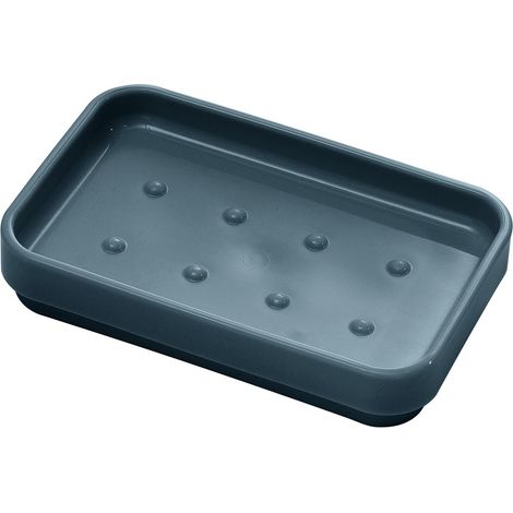 Portasapone d'appoggio in plastica riciclata 6398 Gedy serie SEVENTY Blu Petrolio (1/2)