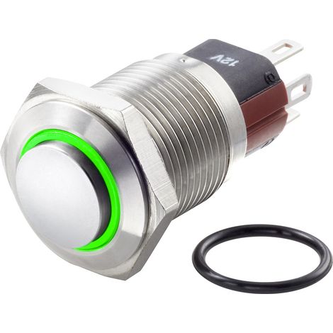 TRU COMPONENTS TC-7495036 TC-GQ16-KH-11E/J/G/12V/S Vandalismusgeschützter Drucktaster 48 V/DC 2 A 1