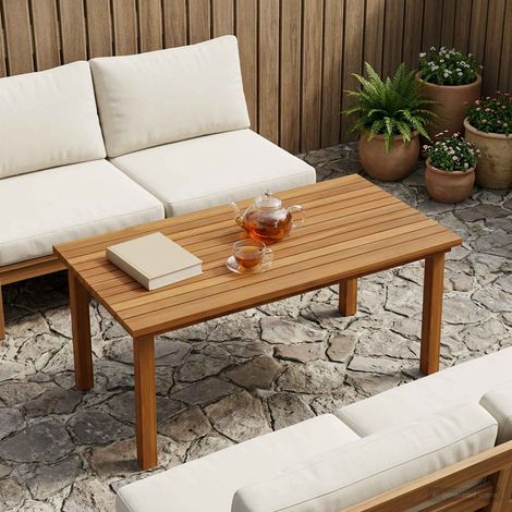 vidaXL Table Top 90 x 45 x 3.5 cm Rectangular Solid Teak Wood Natural (1/5)