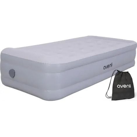 [NEUWERTIG] B-Ware Avenli Luftbett Luftmatratze Grau 1 Person Selbstaufblasend 196 X 97 X 47 Cm