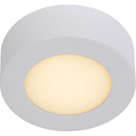 Lucide BRICE-LED - Deckenleuchte Badezimmer - Ø 11,7 cm - LED Dim. - 1x8W 3000K - IP44 - Weiß (1/5)