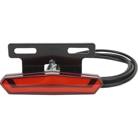 Feu arrière vélo électrique LED, éclairage nocturne, frein, clignotant, accessoires de modification cycliste, équipement de conduite (1/5)