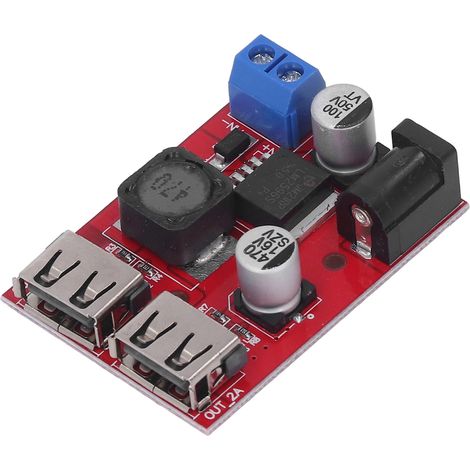 Carte de circuit imprimé de contrôleur solaire CC 6V-30V vers 5V, contrôleur de stabilisation de tension, carte de circuit imprimé USB pour alimentation solaire. (1/5)