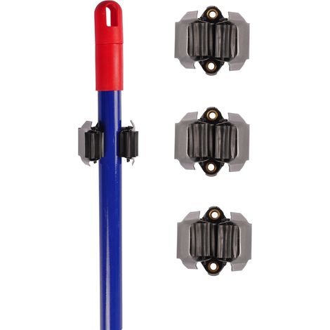 Gerätehalter 3er-Set Wandhalter für Gartengeräte Besenhalter Gerätehalterung