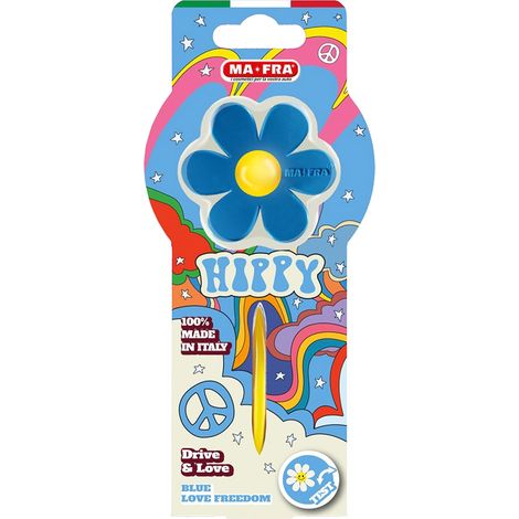 Profumatore per Auto Blue Profumo Vaniglia Ma fra Hippy Love Freedom