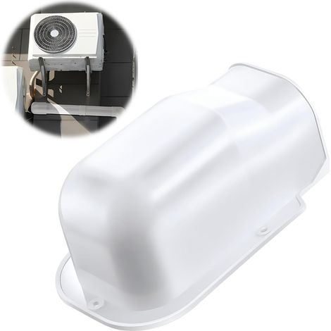 Connecteur Mural,Conduit Mural,Couvercle de Protection de Canal de Conduit,Couvercle de Conduit décoratif en PVC pour Conduit Mural,Kit de Couvercle de Ligne décoratif en PVC pour climatiseur (1/5)