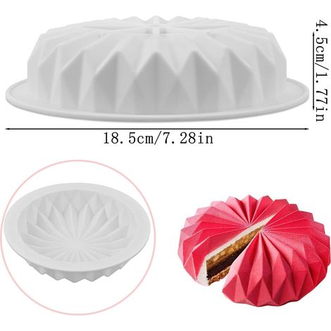 Moule en silicone 3D pour pudding, glaçons, gelée, mousse et fondant (1/5)