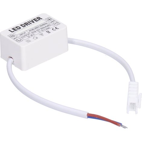 Alimentation LED 300 mA 9-18 V CC, format compact, installation facile, bonne dissipation thermique, transformateur LED pour usage domestique (1/5)