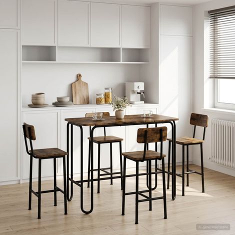 vidaXL Dining Table 100 x 50 x 75 cm Engineered Wood Smoked Oak (1/5)