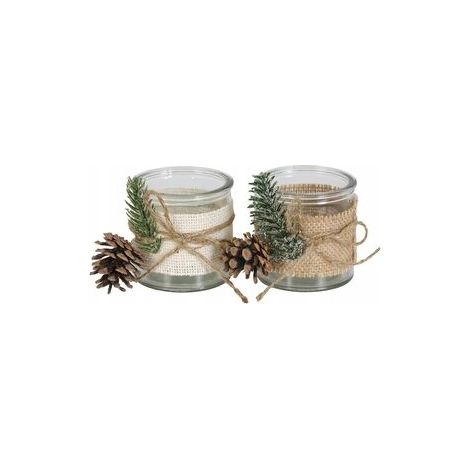 WESTWING Set di 2 candelieri "Merry Xmas", 8 cm (1/3)