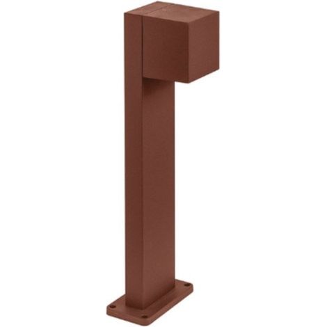 Lampadaire led classique gea ges2321 à led ip65 50h en aluminium brun à émission simple