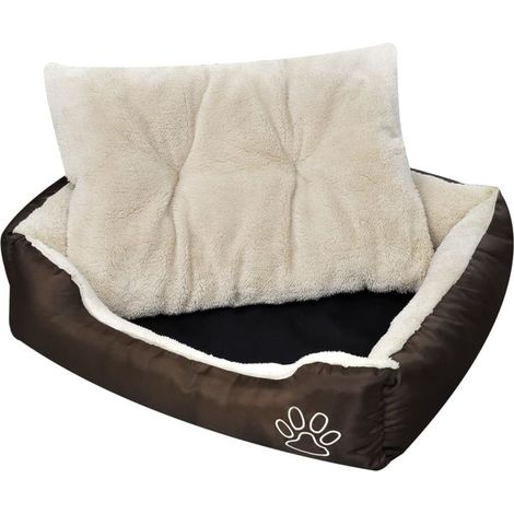 Panier chaud pour chien avec coussin rembourré M (1/5)