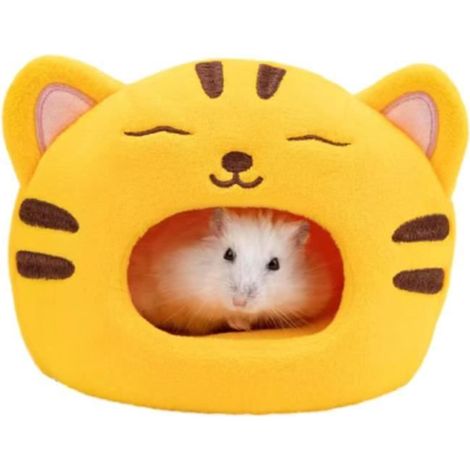 Lit de Maison pour Cochon d'Inde, Mini lit pour Hamster  Grotte de Hamster de Conception de Tigre - Mini lit de Hamster (1/4)