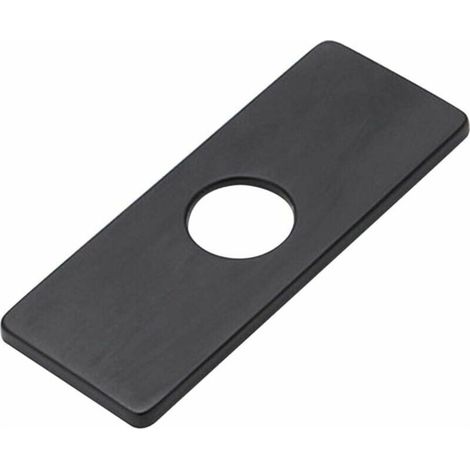 1PC Black Kitchen Sink Hole Plate for Bathroom Faucet, Washbasin, Brushed Nickel Faucet Rosette (1/5)