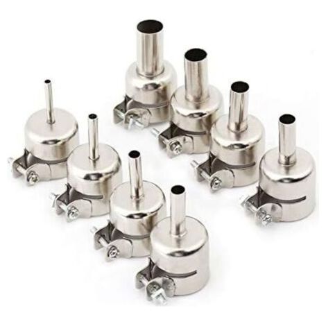 8 pièces/ensemble Kits de buses de pistolet à chaleur embouts de bouche pour outils de réparation de Station de soudage à Air chaud 3/4/5/6/7/8/10/12mm