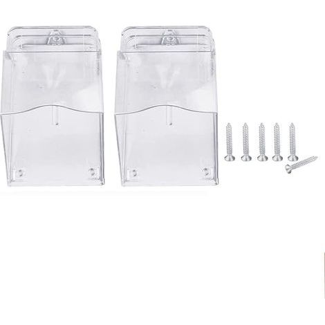2Pcs Protection Sonnette Exterieur Pluie, Housse Etanche pour Sonnette, Housse De Protection De Sonnette, Couvercle Etanche pour Sonnette (2 stuck) (1/5)