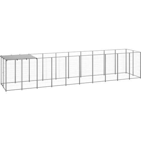 Chenil Argenté 6,05 m² Acier