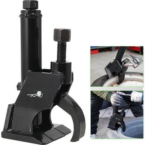 Desmontador de neumáticos manual, acero tratado térmicamente, 260 x 100 x 100 mm, compatible con neumáticos de hasta 42 pulgadas, funcionamiento sencillo en 2 pasos, borde de sujeción reforzado. (1/5)