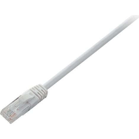 CABLE RJ45 CAT6 UTP BLANC 0.5M 100 PERCENT CUIVRE