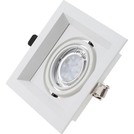 Projecteurs Spot Encastrable GU10 Set, 10 Pièces blanc,Avec Douille GU10 Pour Lampes, Rond, Ø 80mm, Pour Lampes A LED Ou Halogènes --Source lumineuse non incluse (1/4)