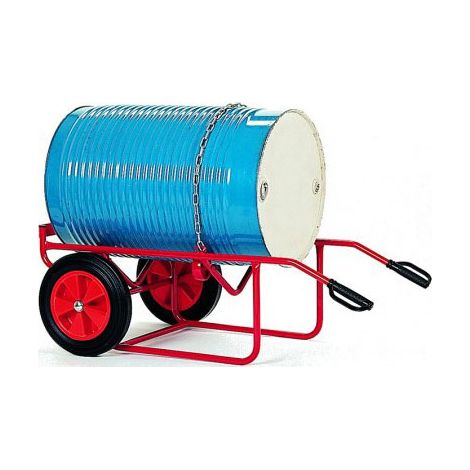 Cantiere con fusti mobile 250 kg - Ruote pneumatiche - 840000225